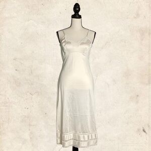 Adonna White Satin Chemise